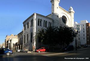 ORAN - BOULEVARD MARECHAL JOFFRE -  ET LA SYNAGOGUE (2)